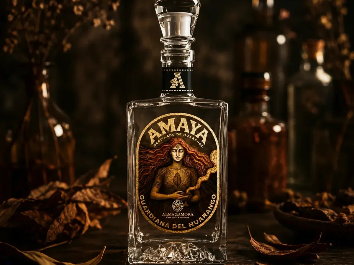 AMAYA, destilado de huarango vinculado al ecosistema de Casa Alma Zamora